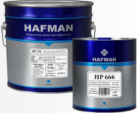 رنگ سفید پلی اورتان سوپر براق
BP-720
 3 کیلویی